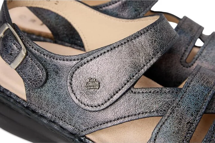 Finn Comfort Gomera-S Women's Sandals Platin Maglia : EU 40 (US Women's 9.5-10) Medium, Leather - Image 7