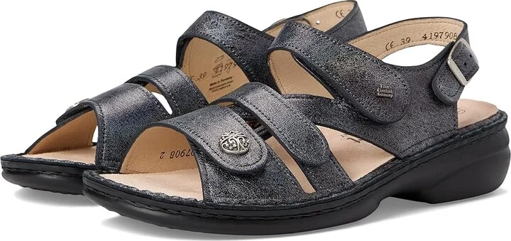 Finn Comfort Gomera-S Women's Sandals Platin Maglia : EU 40 (US Women's 9.5-10) Medium, Leather