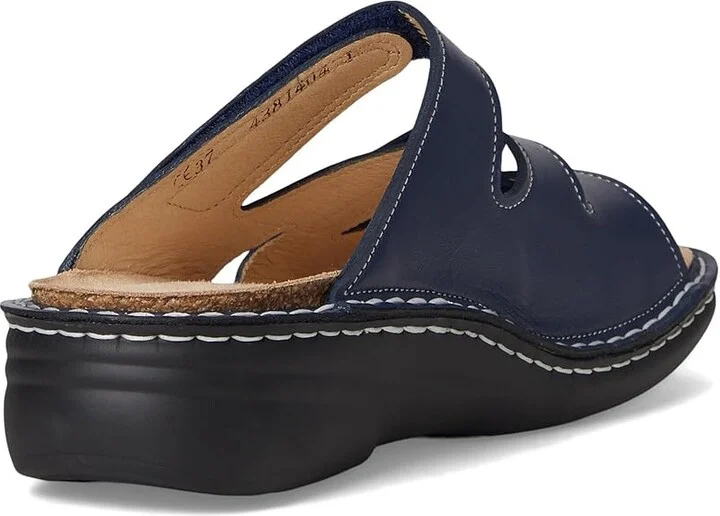 Finn Comfort Granada Women's Sandals Blue Yuka : EU 37 (US Women's 6.5-7) Medium, Leather - Image 4