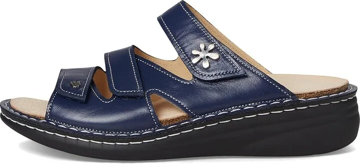 Finn Comfort Granada Women's Sandals Blue Yuka : EU 37 (US Women's 6.5-7) Medium, Leather - Image 6