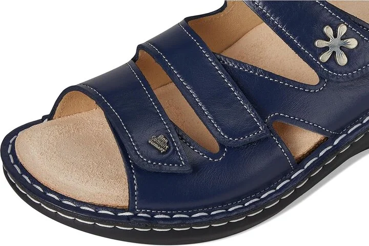 Finn Comfort Granada Women's Sandals Blue Yuka : EU 37 (US Women's 6.5-7) Medium, Leather - Image 7