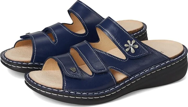 Finn Comfort Granada Women's Sandals Blue Yuka : EU 37 (US Women's 6.5-7) Medium, Leather