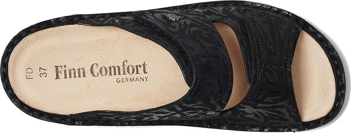 Finn Comfort Jamaika-S Women's Slide Shoes Black Delizia : EU 37 (US Women's 6.5-7) Medium, Leather - Image 2