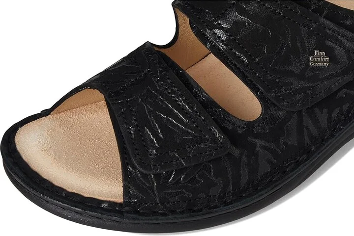 Finn Comfort Jamaika-S Women's Slide Shoes Black Delizia : EU 37 (US Women's 6.5-7) Medium, Leather - Image 7