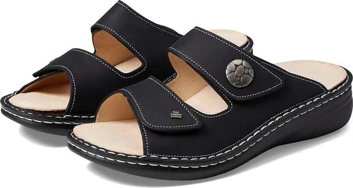 Finn Comfort Moorea Women's Shoes Black : EU 36 (US Women's 5.5-6) Medium, Leather