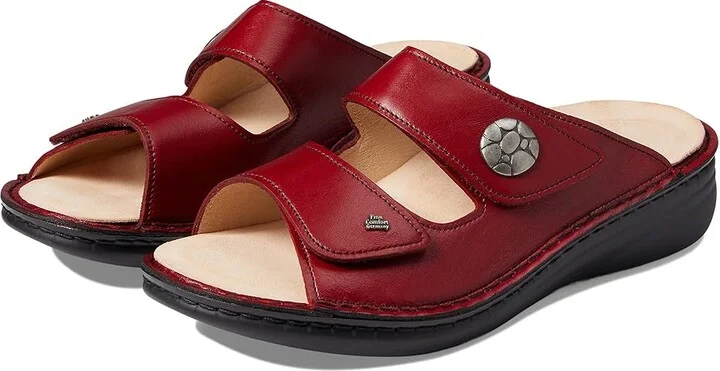 Finn Comfort Moorea Women's Shoes Red : EU 38 (US Women's 7.5-8) Medium, Leather