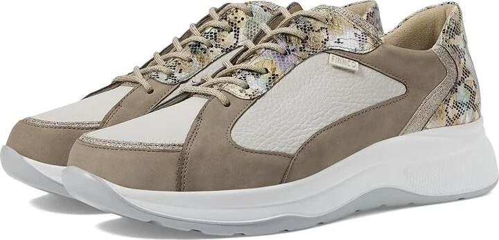 Finn Comfort Piccadilly Women's Shoes Gravel/Beige/Multi/Oro Nubuk/Hillcrest/Jungle/Nero : UK 4 (US Women's 6.5) Medium, Leather