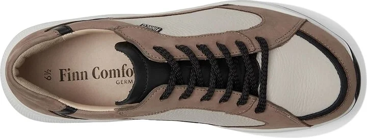 Finn Comfort Piccadilly Women's Shoes Gravel/Schwarz/Beige Nubuk/Nuri/Hillcrest : UK 4 (US Women's 6.5) Medium, Leather - Image 2