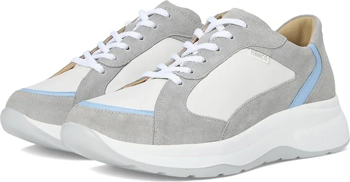 Finn Comfort Piccadilly Women's Shoes Mineral/Blue/White : UK 4.5 (US Women's 7) Medium, Leather