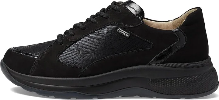 Finn Comfort Piccadilly Women's Shoes Schwarz/Nero Nubuk/Knautschlack/Crumble : UK 4.5 (US Women's 7) Medium, Leather - Image 6