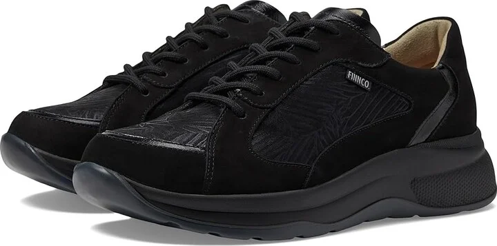 Finn Comfort Piccadilly Women's Shoes Schwarz/Nero Nubuk/Knautschlack/Crumble : UK 4.5 (US Women's 7) Medium, Leather