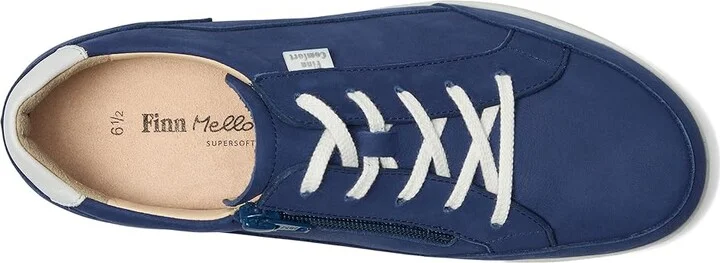 Finn Comfort Prato Women's Shoes Royal/White : UK 7.5 (US Women's 10) Medium, Leather - Image 2