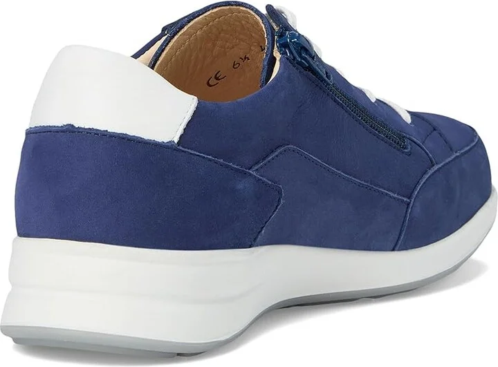Finn Comfort Prato Women's Shoes Royal/White : UK 7.5 (US Women's 10) Medium, Leather - Image 4