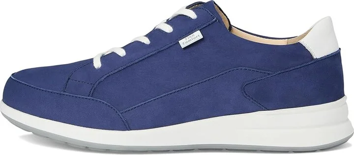 Finn Comfort Prato Women's Shoes Royal/White : UK 7.5 (US Women's 10) Medium, Leather - Image 6