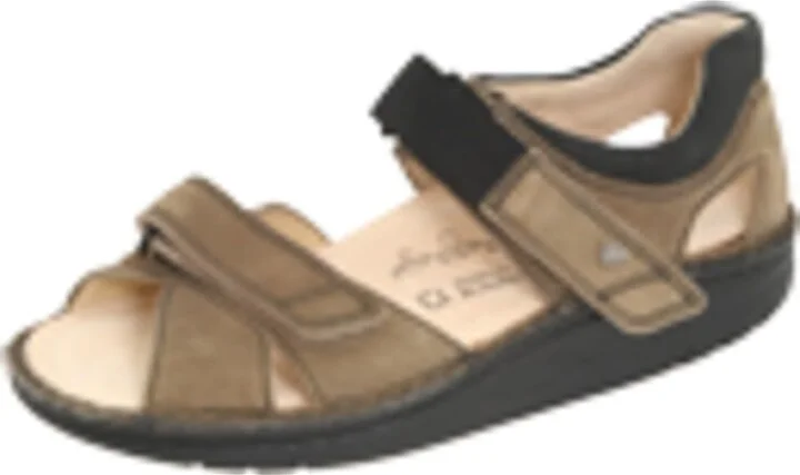 Finn Comfort Samara - 1560 Sandals Mud/Black Leather : EU 35 (US Women's 4-4.5) Medium - Image 2