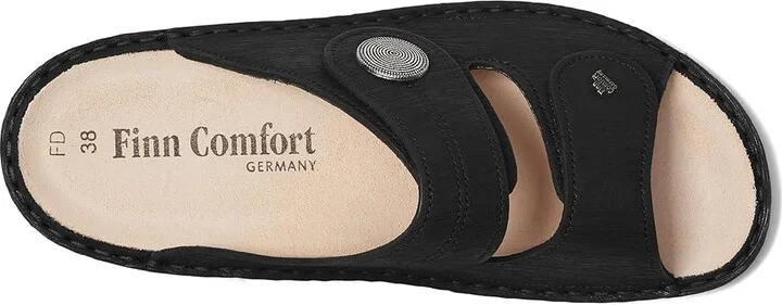 Finn Comfort Sansibar-S Women's Flat Shoes Black Astor : EU 41 (US Women's 10.5-11) Medium, Leather - Image 2