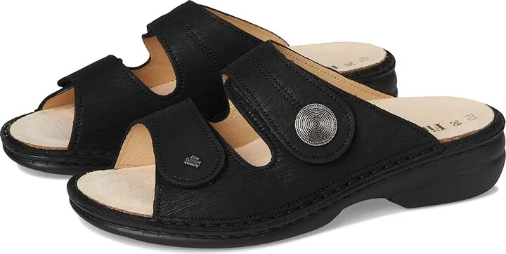 Finn Comfort Sansibar-S Women's Flat Shoes Black Astor : EU 41 (US Women's 10.5-11) Medium, Leather