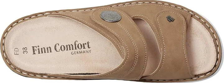 Finn Comfort Sansibar-S Women's Flat Shoes Tan Nubuck : EU 37 (US Women's 6.5-7) Medium, Leather - Image 2