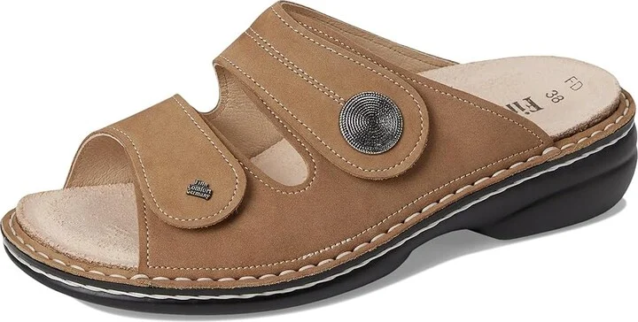 Finn Comfort Sansibar-S Women's Flat Shoes Tan Nubuck : EU 37 (US Women's 6.5-7) Medium, Leather - Image 5