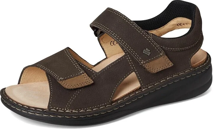 Finn Comfort Skiathos Women's Sandals Slate/Truffle Nubukvienna/Nubuk : EU 43 (US Women's 12.5-13) Medium, Leather - Image 5
