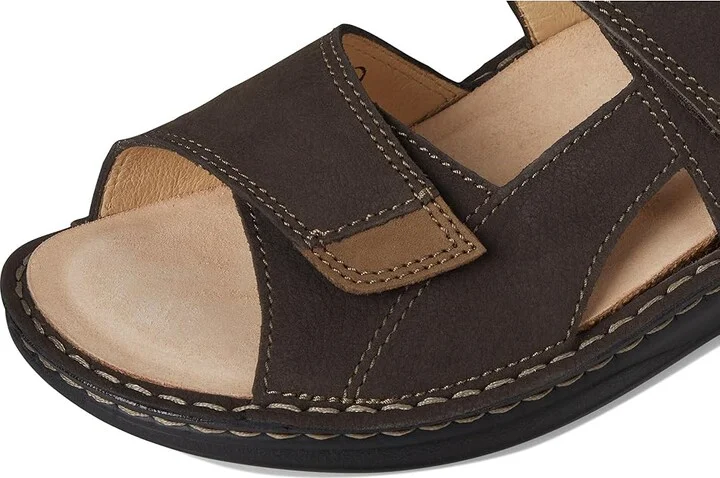 Finn Comfort Skiathos Women's Sandals Slate/Truffle Nubukvienna/Nubuk : EU 43 (US Women's 12.5-13) Medium, Leather - Image 7