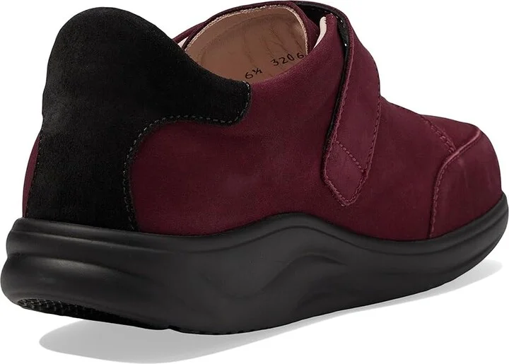Finn Comfort Suzuka Women's Shoes Redwine/Schwarz Patagonia/Velour : UK 5.5 (US Women's 8) Medium, Leather - Image 4
