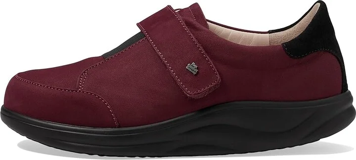 Finn Comfort Suzuka Women's Shoes Redwine/Schwarz Patagonia/Velour : UK 5.5 (US Women's 8) Medium, Leather - Image 6