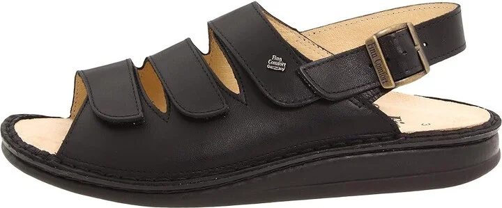 Finn Comfort Sylt - 82509 Women's Shoes Black Nappa Soft Footbed : EU 36 (US Women's 5.5-6) Medium, Leather/Nappa - Image 7