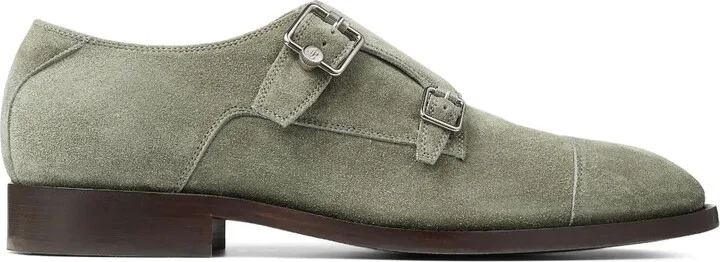 Finnion suede monk shoes