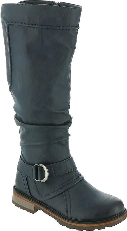 Fiona 3 Womens Faux Leather Tall Knee-High Boots