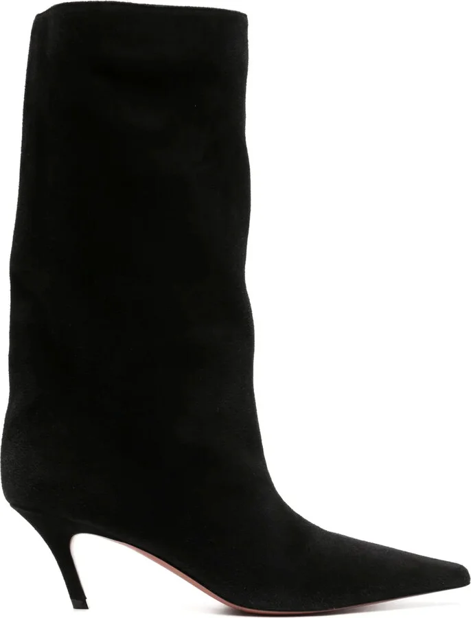 Fiona 60mm pointed-toe suede boots