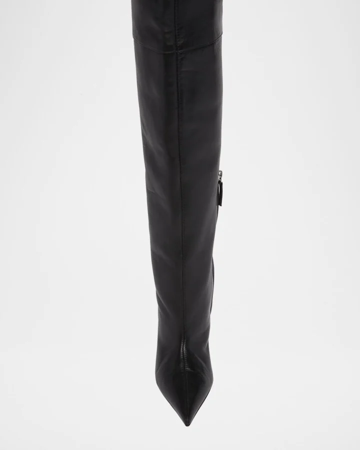 Fiona Leather Over-The-Knee Boots - Image 2