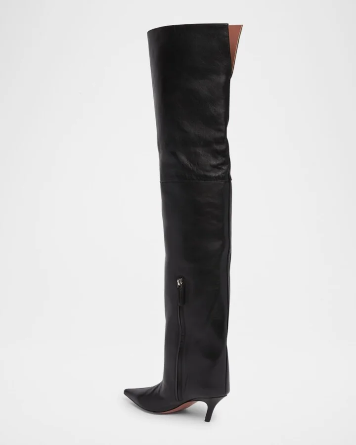 Fiona Leather Over-The-Knee Boots - Image 3