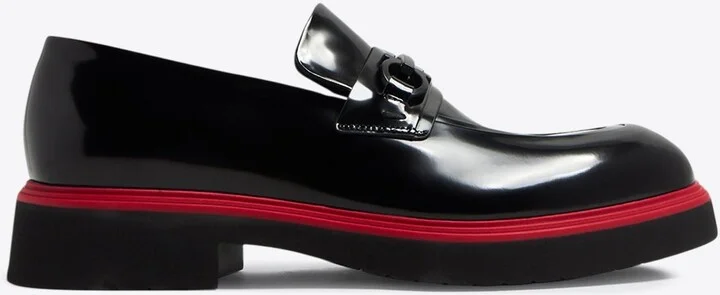 Fiorello Shiny Leather Loafers