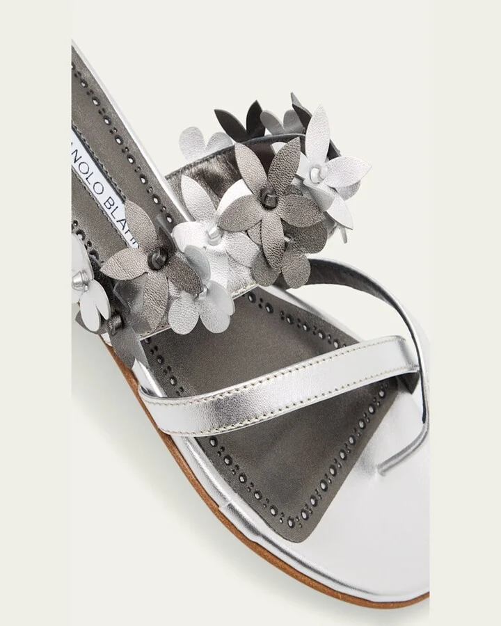 Fiosa Leather Flat Sandals - Image 2