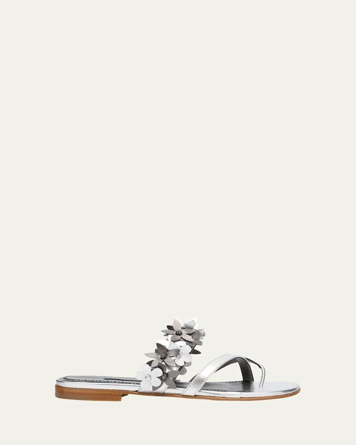 Fiosa Leather Flat Sandals