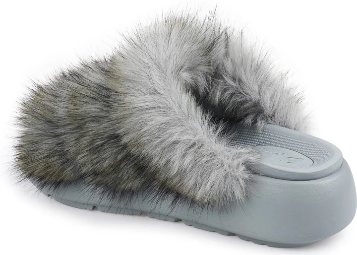 Fire Faux Fur Platform Sandal - Image 11