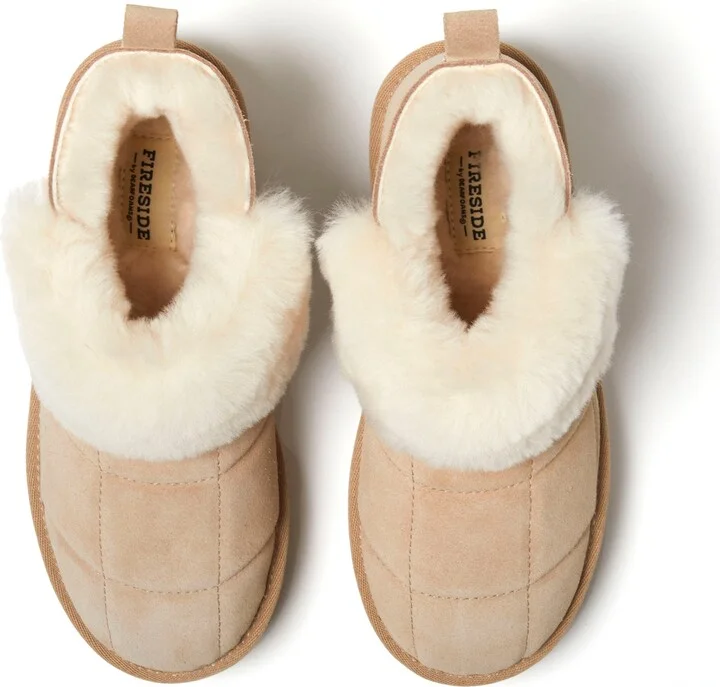 Fireside Bayswater Genuine Shearling Quilted Platform Bootie - Image 4