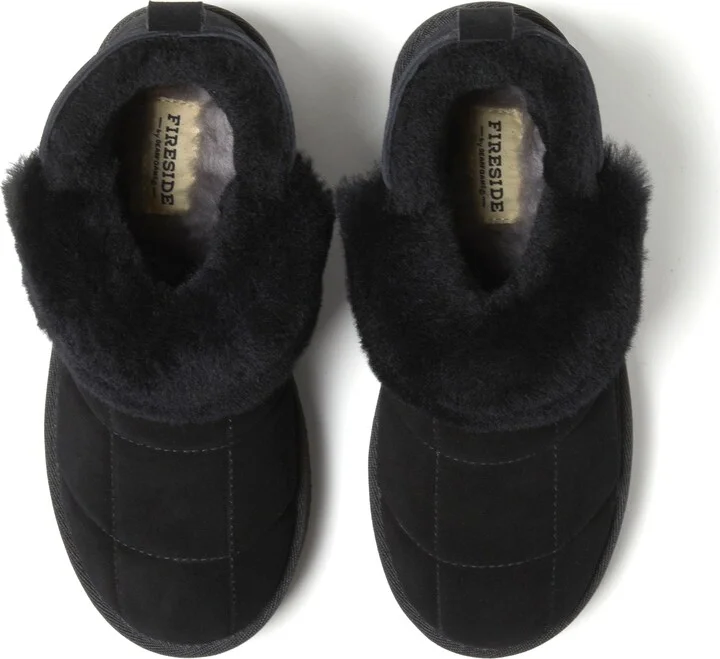 Fireside Bayswater Genuine Shearling Quilted Platform Bootie - Image 8