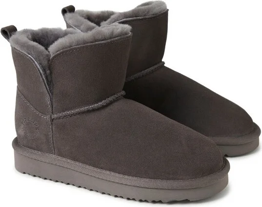 Fireside By Dearfoams Kid's Bunbury Genuine Shearling Boot - Dusty Pink Size - Image 3