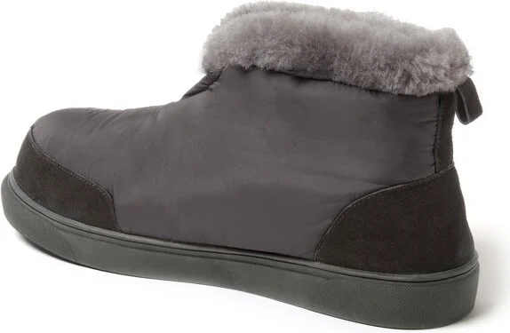 Fireside by Dearfoams Men's Shearling Warm Up Bootie - Potting Soil Size - Image 2
