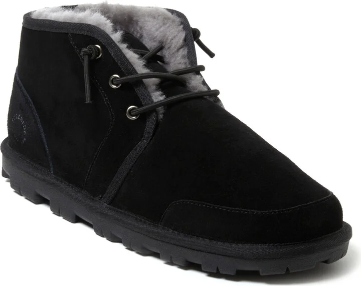 Fireside by Dearfoams Men's Shepparton Lace Up Shearling Bootie