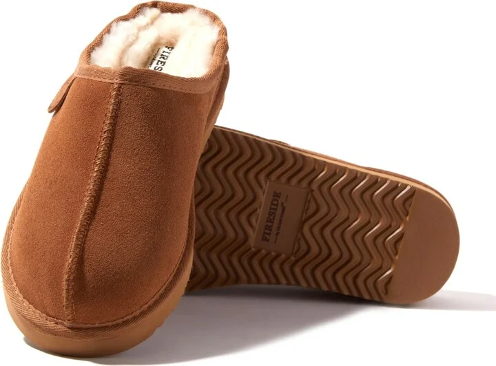 Fireside By Dearfoams Women's Greta Genuine Shearling Clog Slipper - Image 2