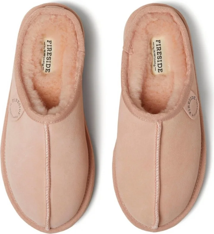 Fireside By Dearfoams Women's Greta Genuine Shearling Clog Slipper - Image 8