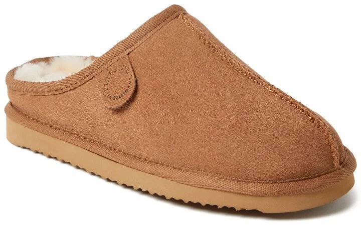 Fireside By Dearfoams Women's Greta Genuine Shearling Clog Slipper