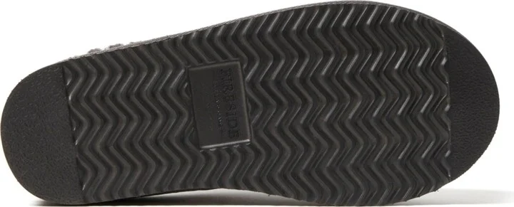 Fireside by Dearfoams Women's Greta Genuine Shearling Clog Slipper with Taping - Image 4