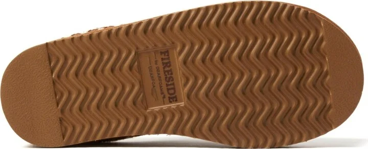 Fireside by Dearfoams Women's Greta Genuine Shearling Clog Slipper with Taping - Image 9