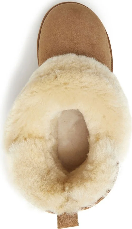 Fireside By Dearfoams Women's Perth Genuine Shearling Foldover Boot - Image 9