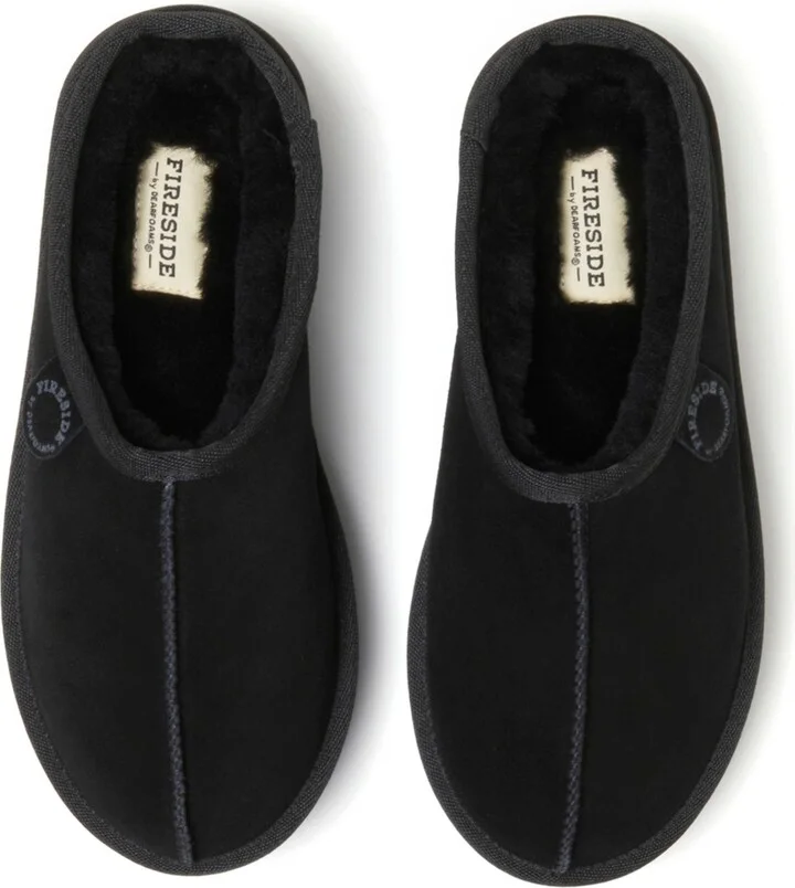 Fireside by Dearfoams Women's Queenstown Genuine Shearling Platform Clog Slipper - Image 7