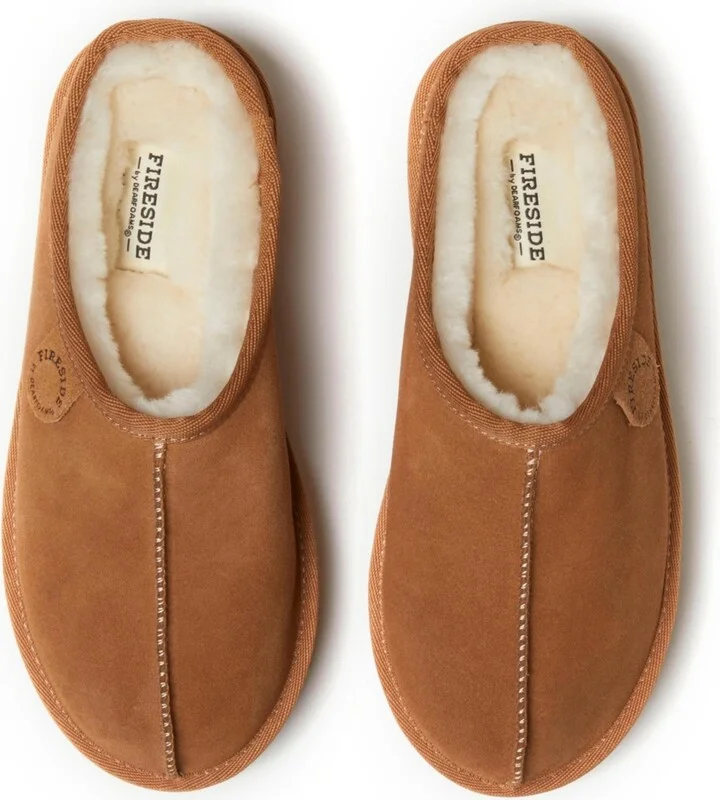 Fireside by Dearfoams Women's Queenstown Genuine Shearling Platform Clog Slipper - Image 11